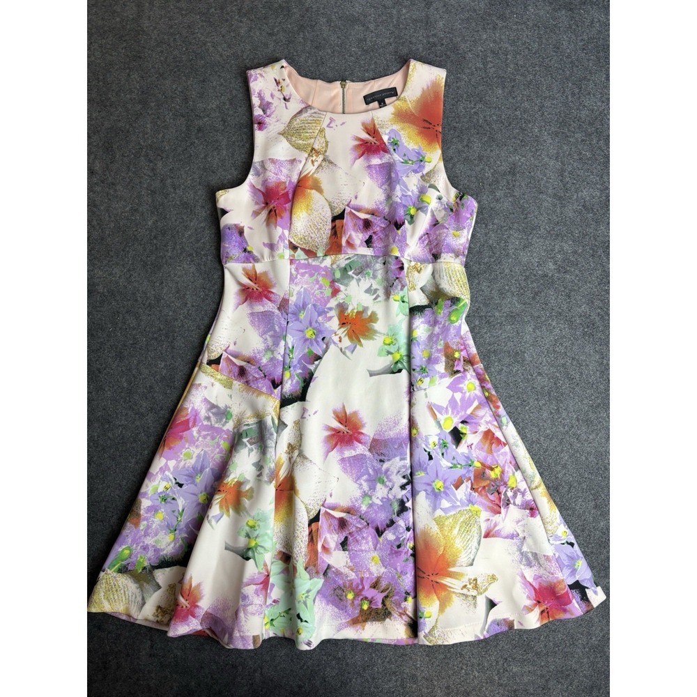 Spense Jeremy Floral Fit & Flare Dress Size 12 Sleeveless A-Line    ‎  A4